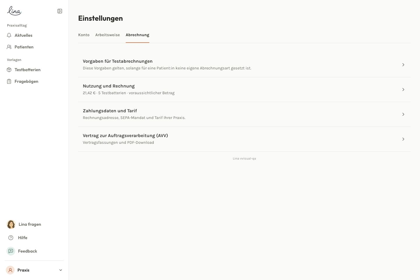 Der Zugang zu den Vertragsfassungen im Bereich Abrechnung
